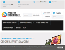 Tablet Screenshot of micro-boutique.com